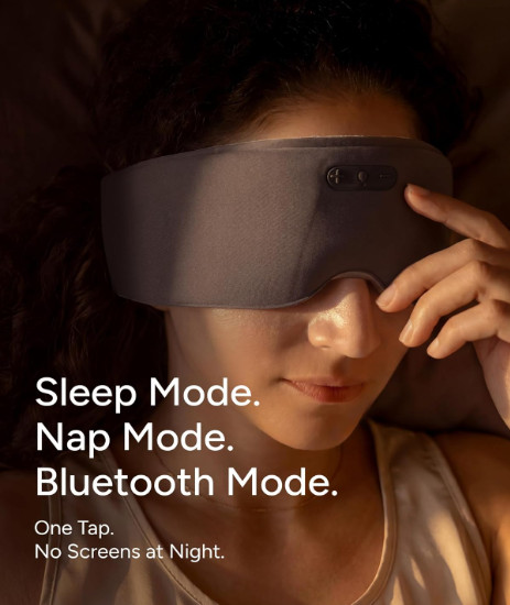 Bluetooth Sleep Headphones Eye Mask Blackout Sleeping Mask Built-in Speakers…