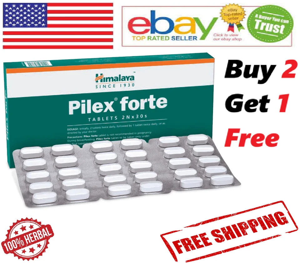Himalaya PILEX FORTE Natural For Piles Care With Long Expiry – 60 Tablets