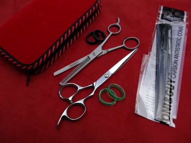 60Days WRNTY_7″ Barber Hairdressing Hair Scissors+ 6.5″ Thinning /Japanese Steel