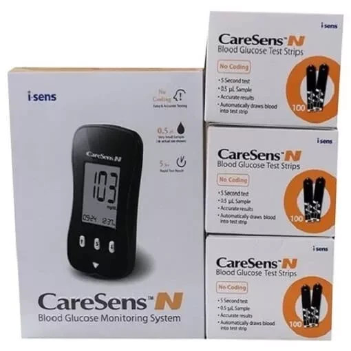CareSens N Blood Glucose (100 TEST STRIPS) Long expiry 100% genuine Product F/S.