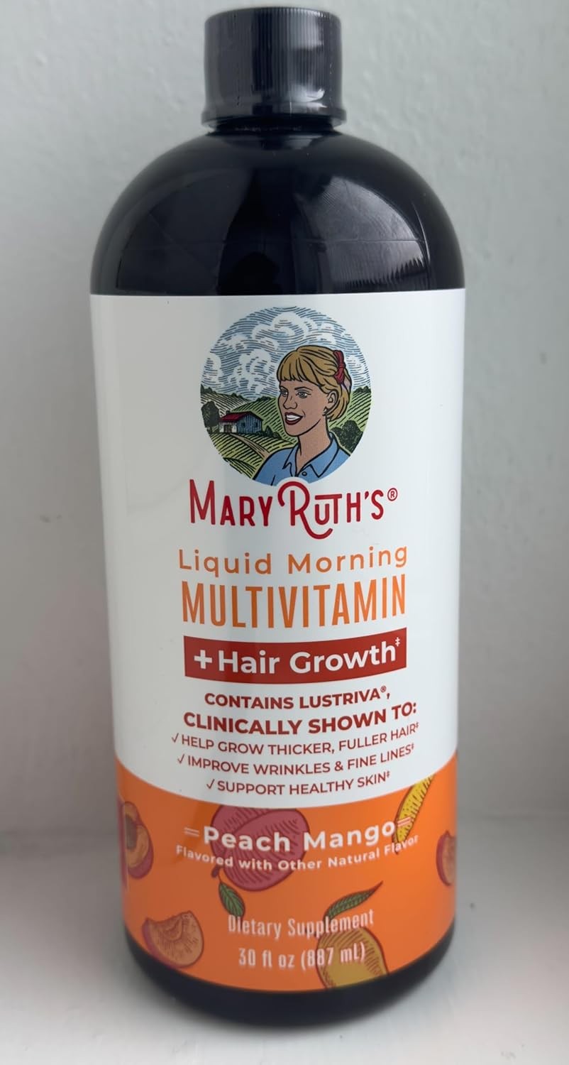 MARYRUTH’S Liquid Multivitamin+Hair Growth|Clinically Tested for Thicker 10000mc
