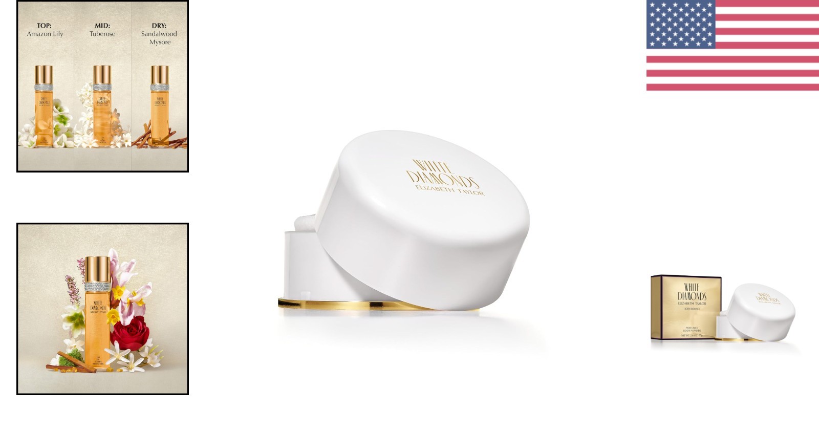 Luxurious White Diamonds Body Powder for Women, 2.6 Oz – Perfect Feminine Touch