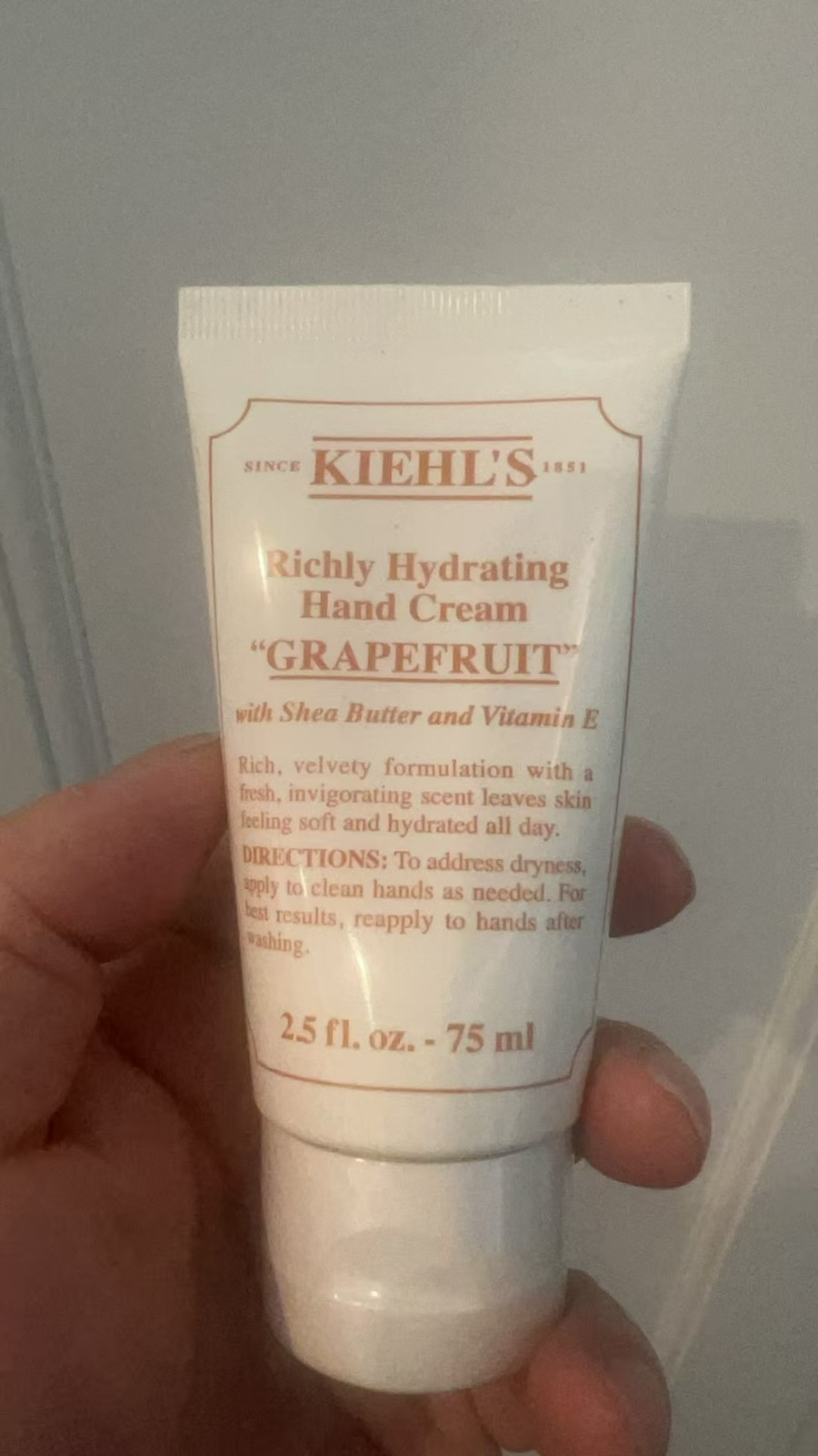 Kiehl’s Richly Hydrating Grapefruit Scented Hand Cream 2.5 oz/75ml New Sealed