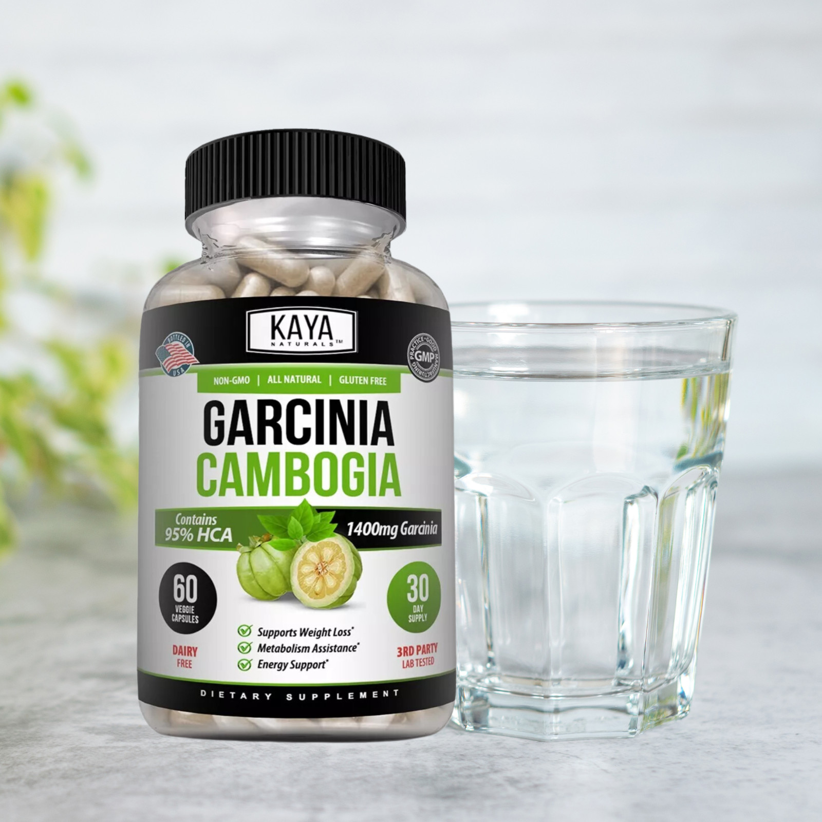 Garcinia Cambogia Extract, Premium Fat Burning 95% HCA, Natural Weight Loss