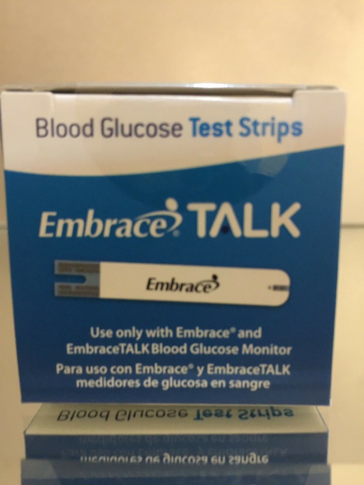 Embrace TALK Blood Glucose 100 Test Strips PLUS METER. EXP 05/05/2025 30% OFF