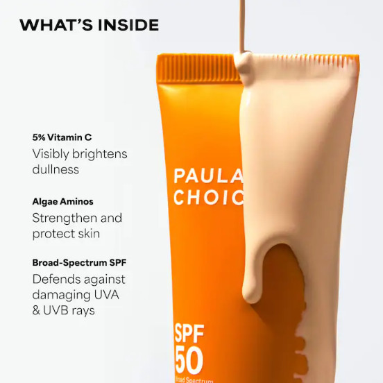 NIB 100% Authentic Paula’s Choice 5% Vitamin C Facial Moisturizer SPF 50, 2 oz