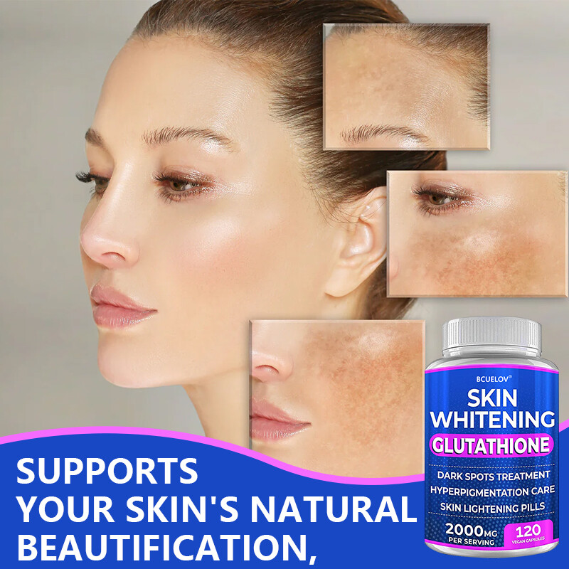 Skin Whitening Glutathione Dark Spots Care Skin Lightening Pills 2000MG 30-120ct