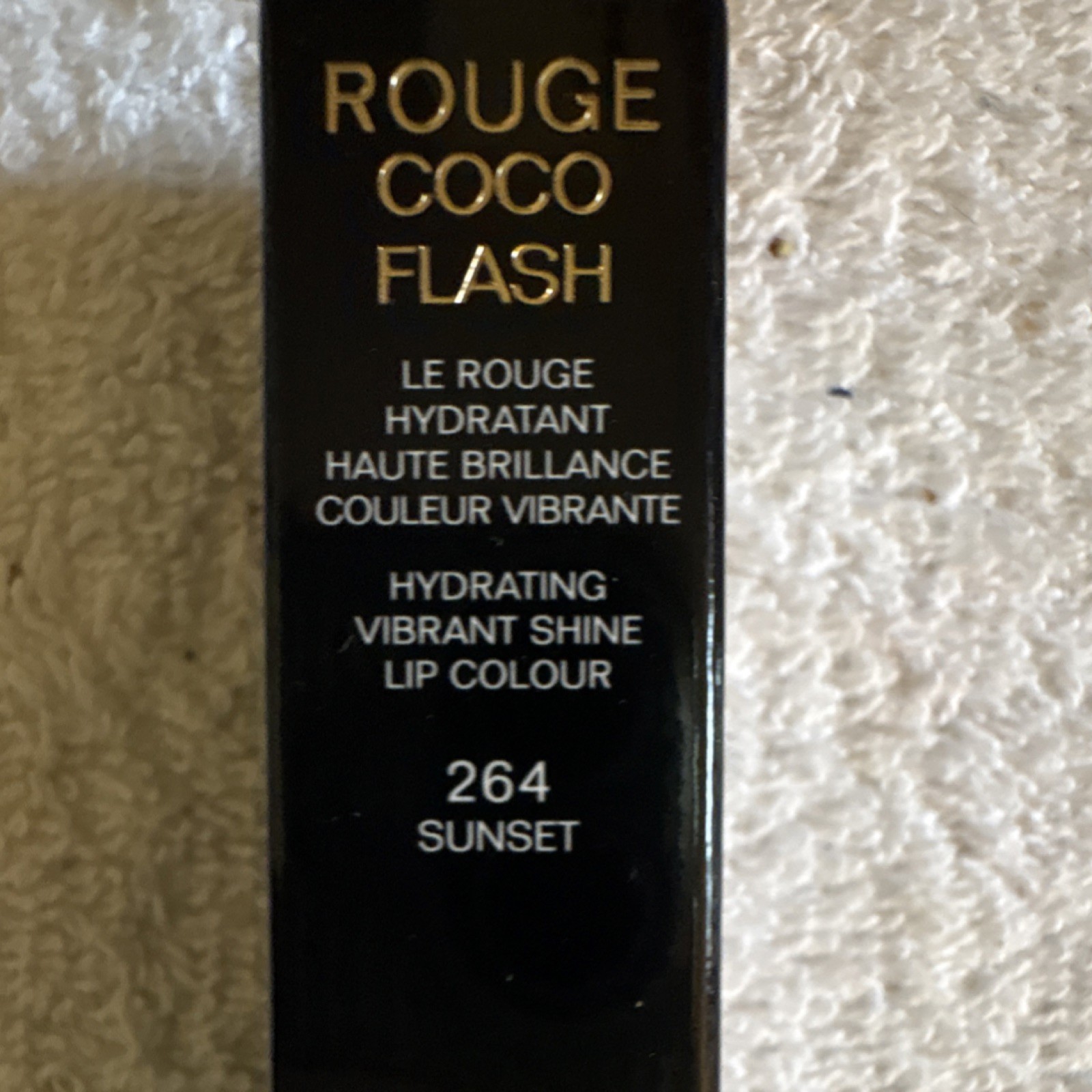 CHANEL Rouge Coco Flash Lipstick 264 Sunset Shine Hydrating Stick 18M