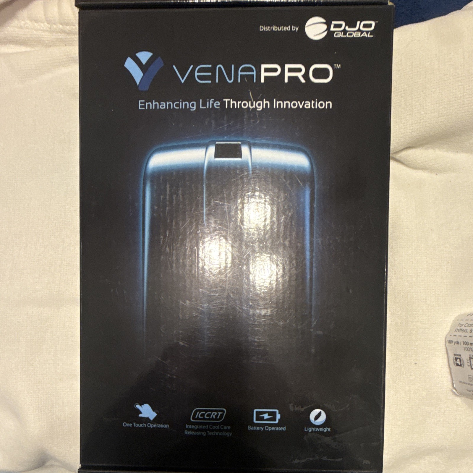 VenaPro Compression Sleeve System White Battery Operated Lightweight One-Touch