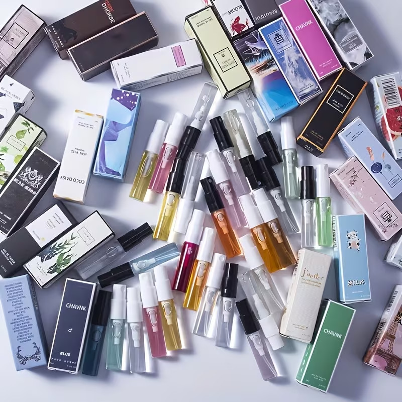 50Pcs Women Perfume Spray Lot Bulk Mini Fragrance Hair Mist Gift Set Assorted