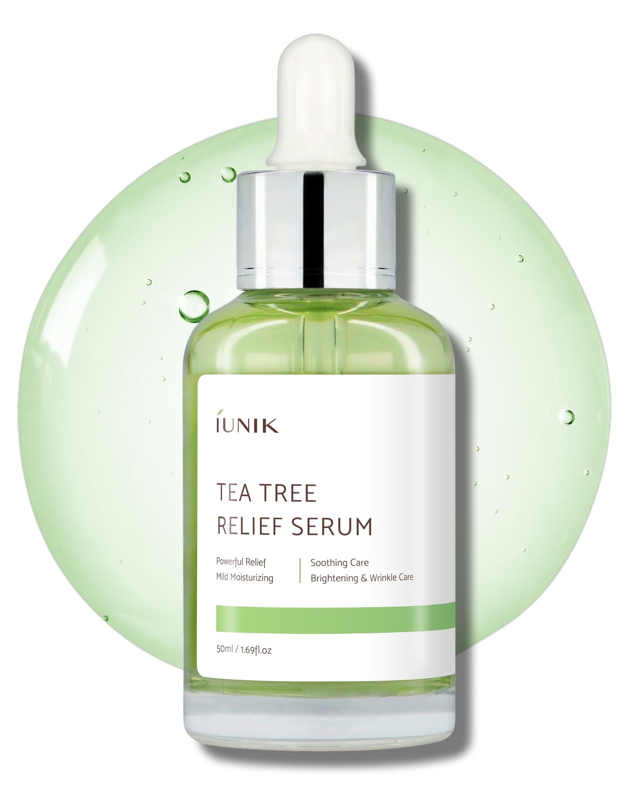 Tea Tree Relief Vegan Serum for Acne-Prone Skin – Non-Sticky & Lightweight Fa…