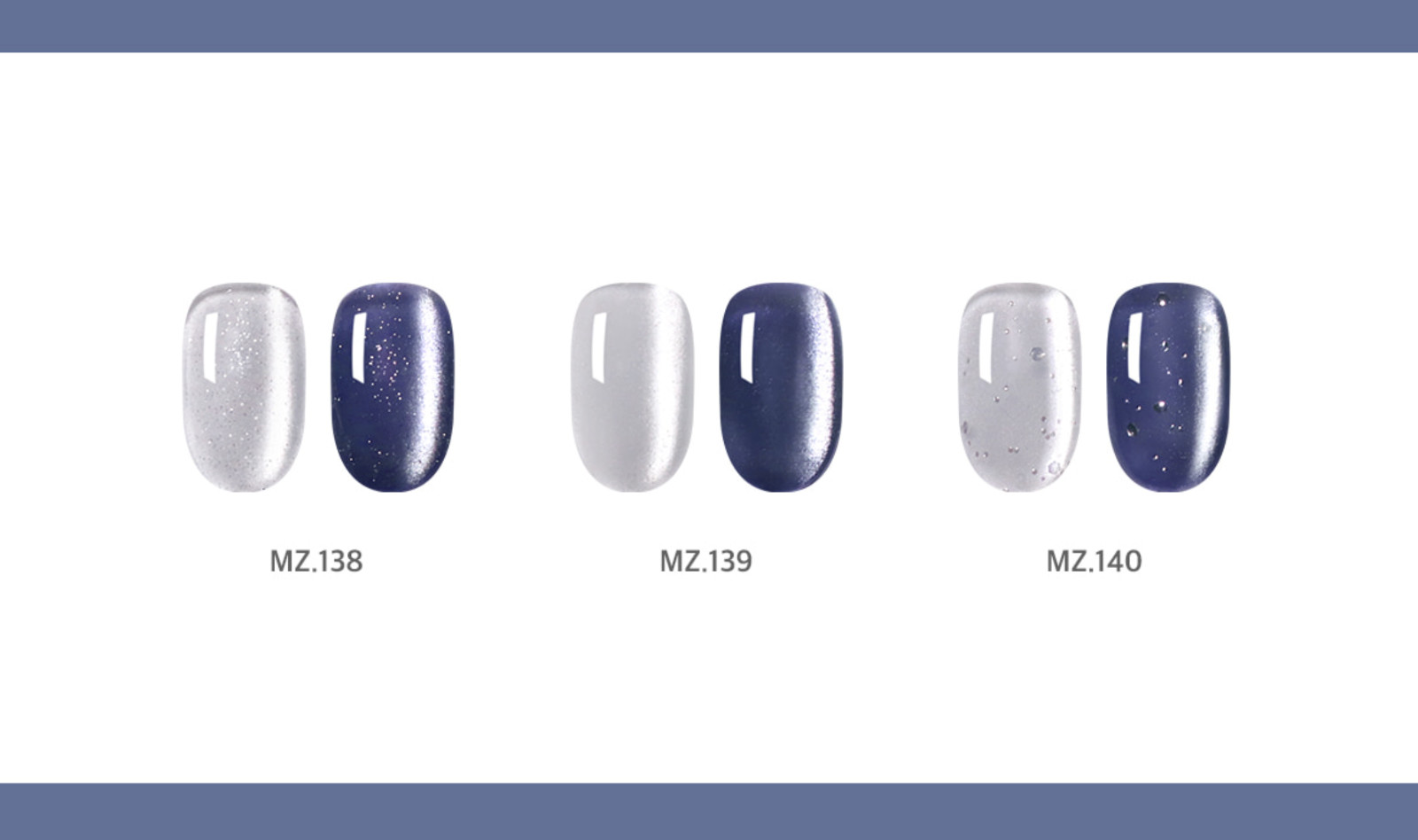 Mayour Gla-Fit Magnetic Gel Nail Polish 3 Color Set Sheer Layering Korean Nail