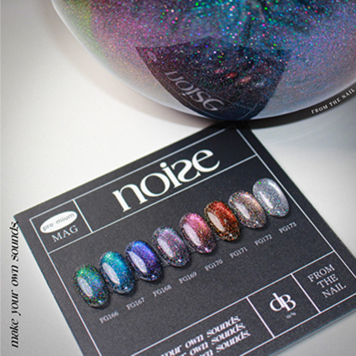From The Nail Noise Glitter Magnet Gel Polish Soak Off Nail Gel K-Beauty