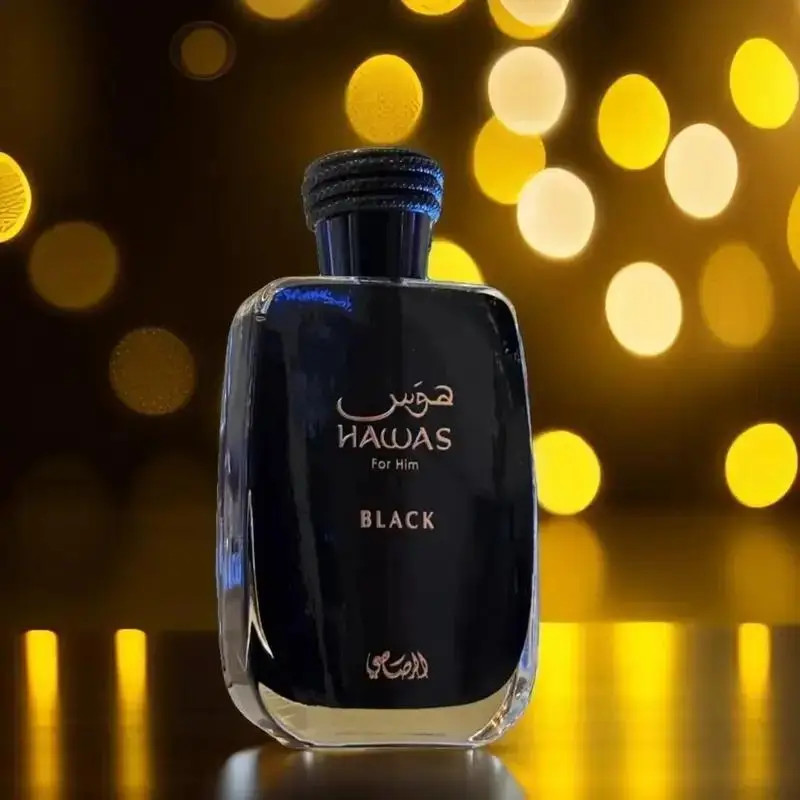 Hawas Black by Rasasi for Men – 3.38 oz EDP Spray