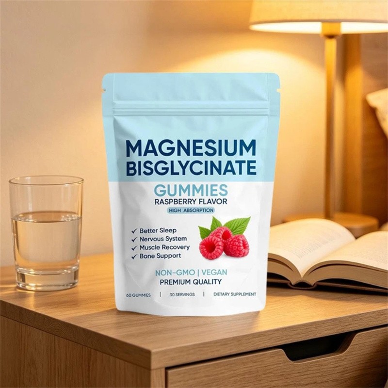 Magnesium Bisglycinate Gummies, with 400mg Magnesium Bisglycinate Chelate