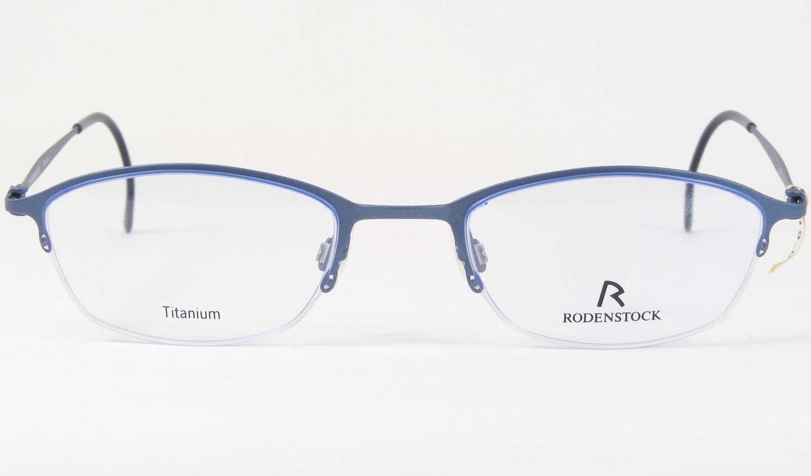 Vintage RODENSTOCK R4328 D Matte Blue UNIQUE RARE TITANIUM EYEGLASSES 49-20-140