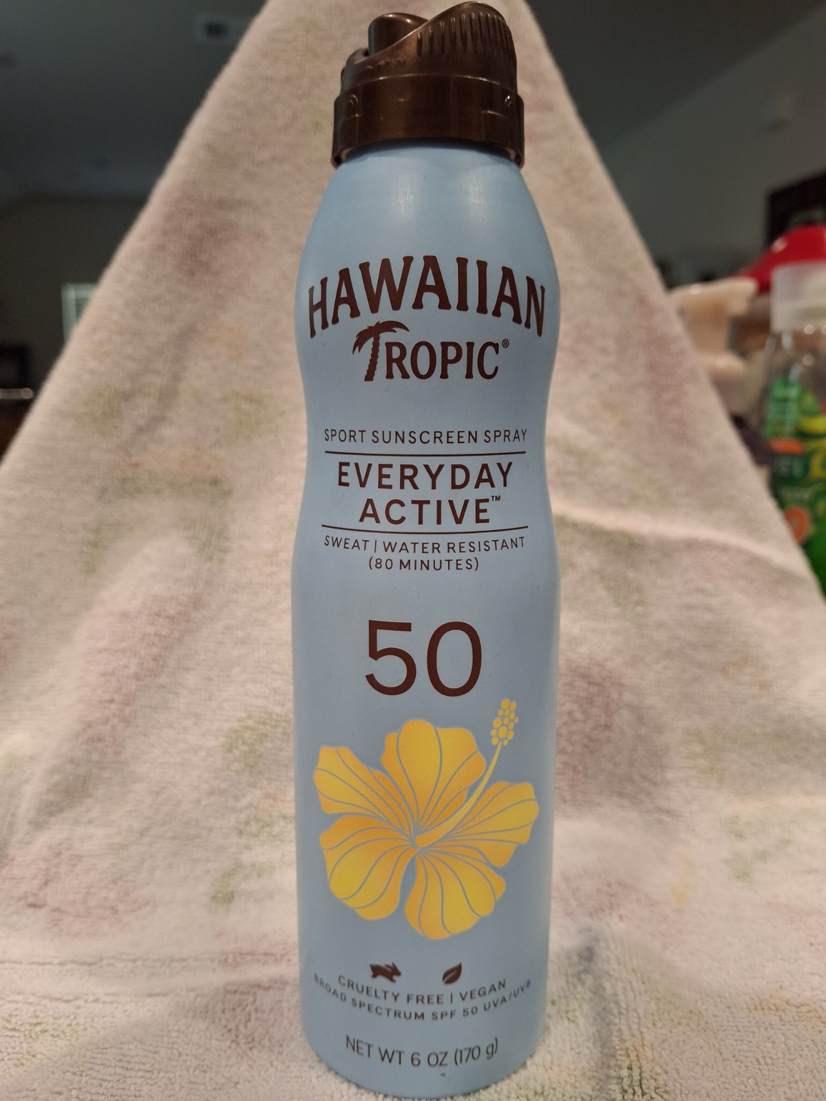 Hawaiian Tropic Everyday Active Sport Sunscreen Spray SPF 50 6 oz Tropical