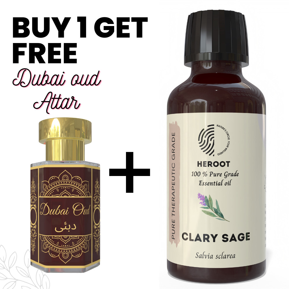 Clary Sage Essential Oil 10ml Aromatherapy Diffuser Home Fragrance Free Attar