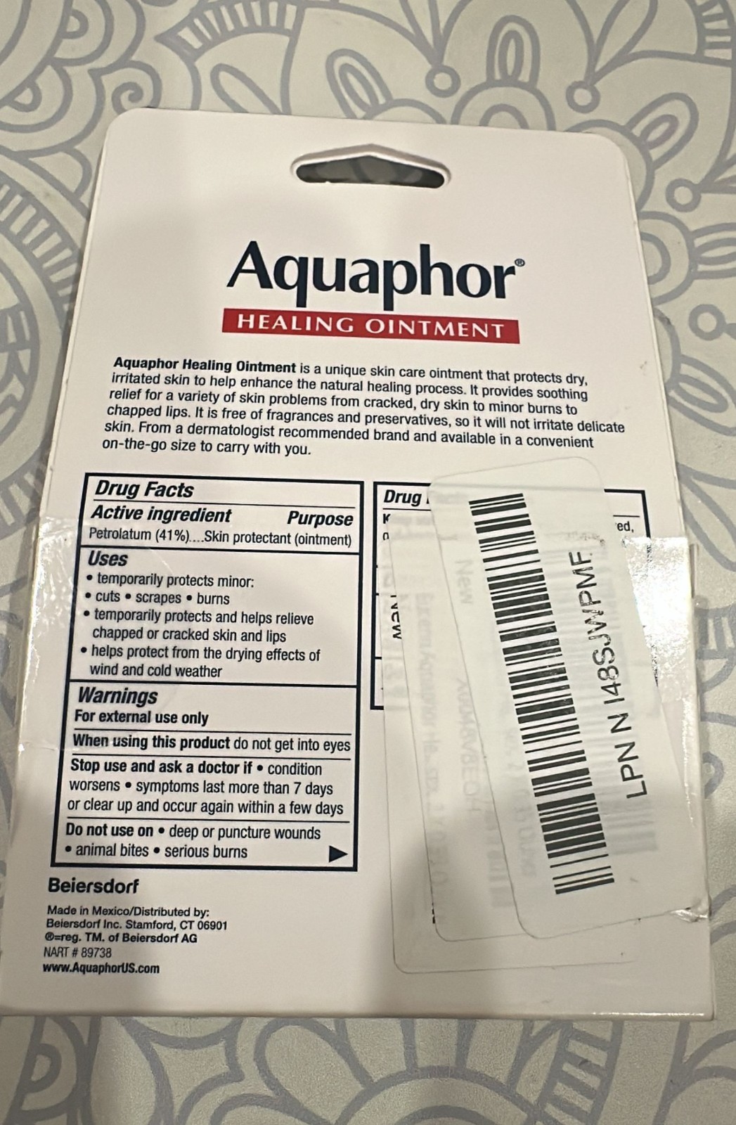 Aquaphor Healing Ointment To Go Pack (2 x 0.35 oz) – 3 Pack, Exp 04/2026