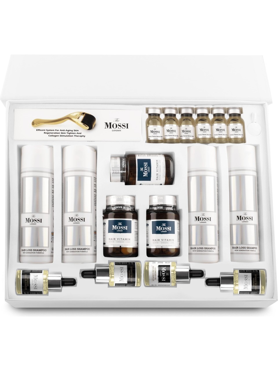 The Mossi London 6 Month Flacon Plus Hair Set – Complete Hair Loss Treatment