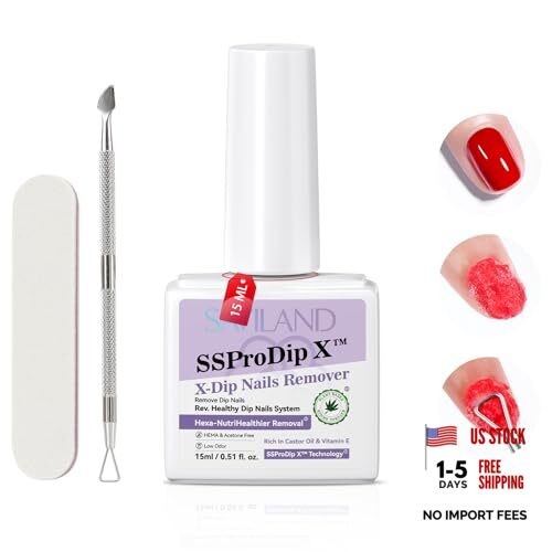 Pro Dip Powder Remover Kit – Gentle & Easy Dip Nail 1Pcs × 15ml (Set 2)