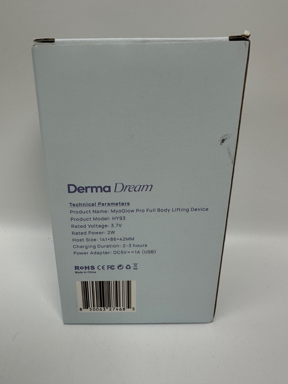 Derma Dream MyoGlow Pro Full Body Lifting Device HY93 Pink Facial Massager