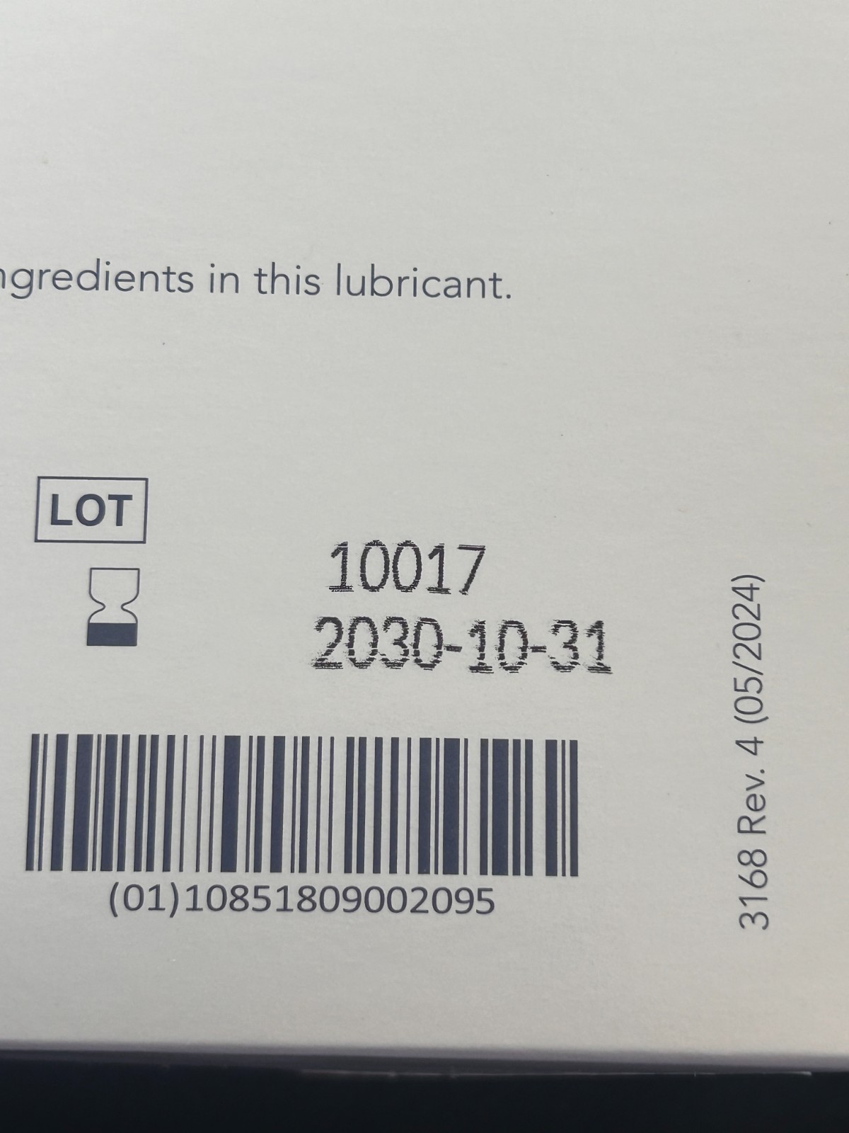 144 HR One Shot Lubricating Jelly Sterile 5g Individual Packet # 209 (11/2030)
