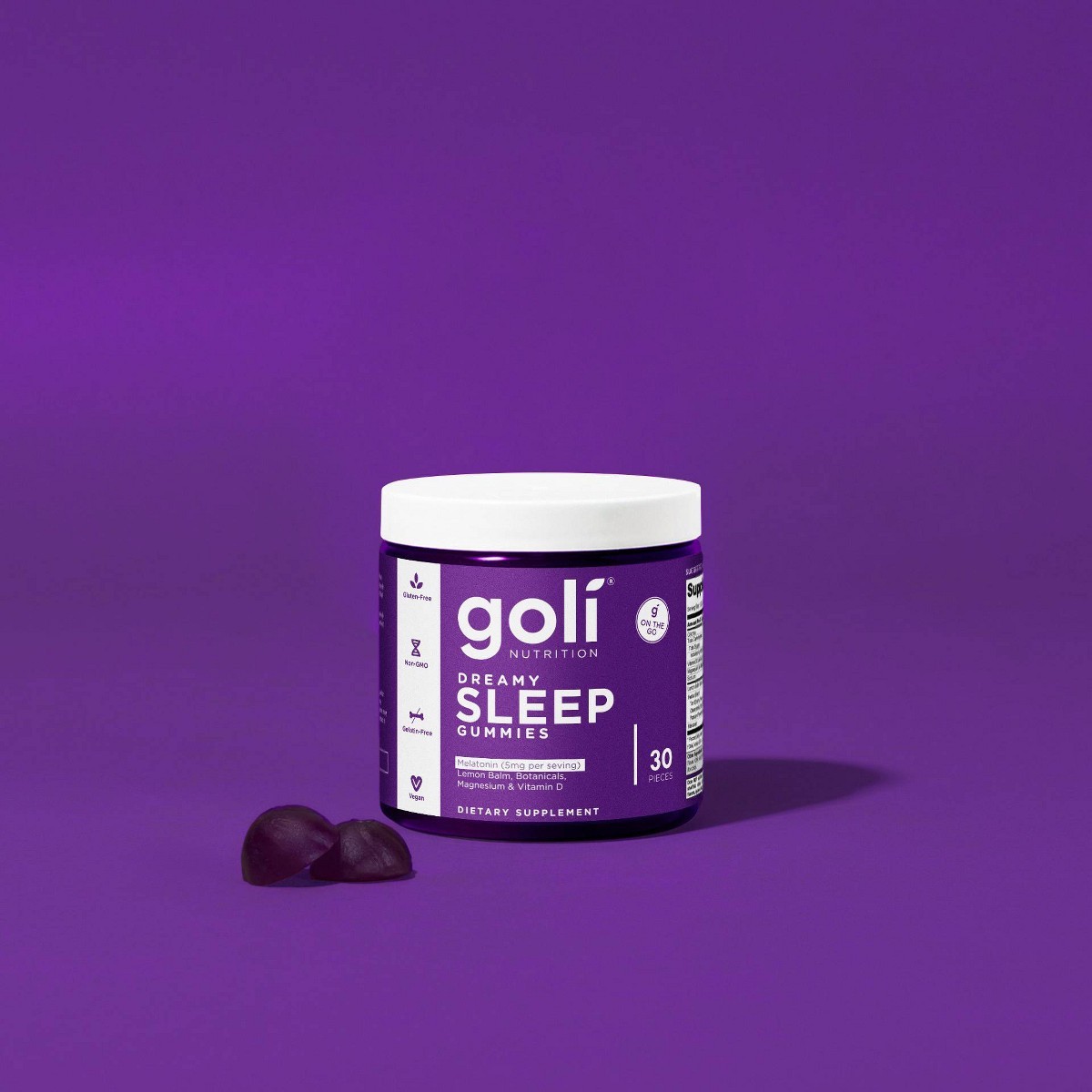 Goli Nutrition Dreamy Sleep Vegan Multivitamin Gummies- 60ct: Mixed Berry Flavor