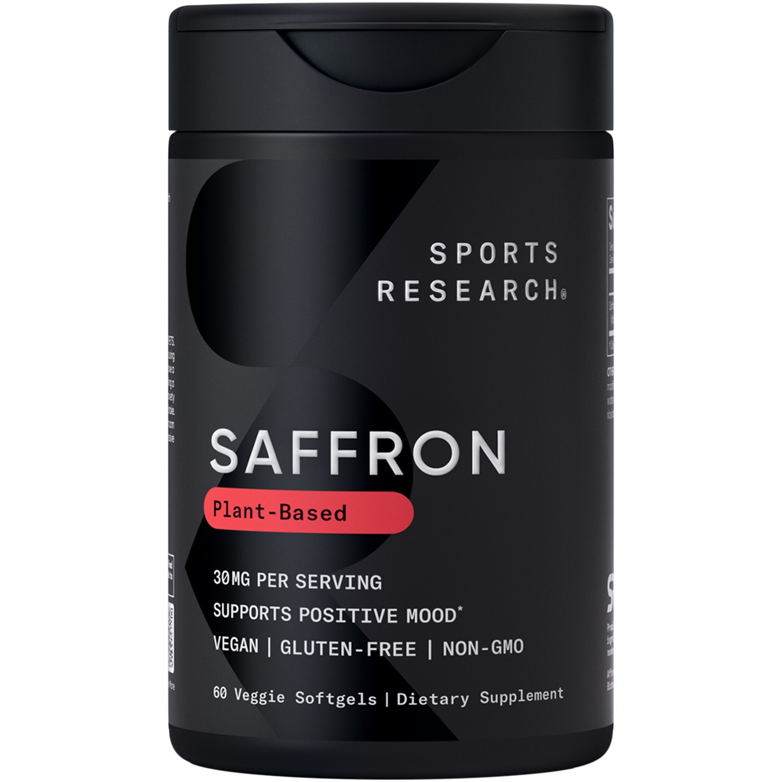 Pure Saffron Extract Supplement 30 mg – Mood & Stress Support 60 Veggie Softgels
