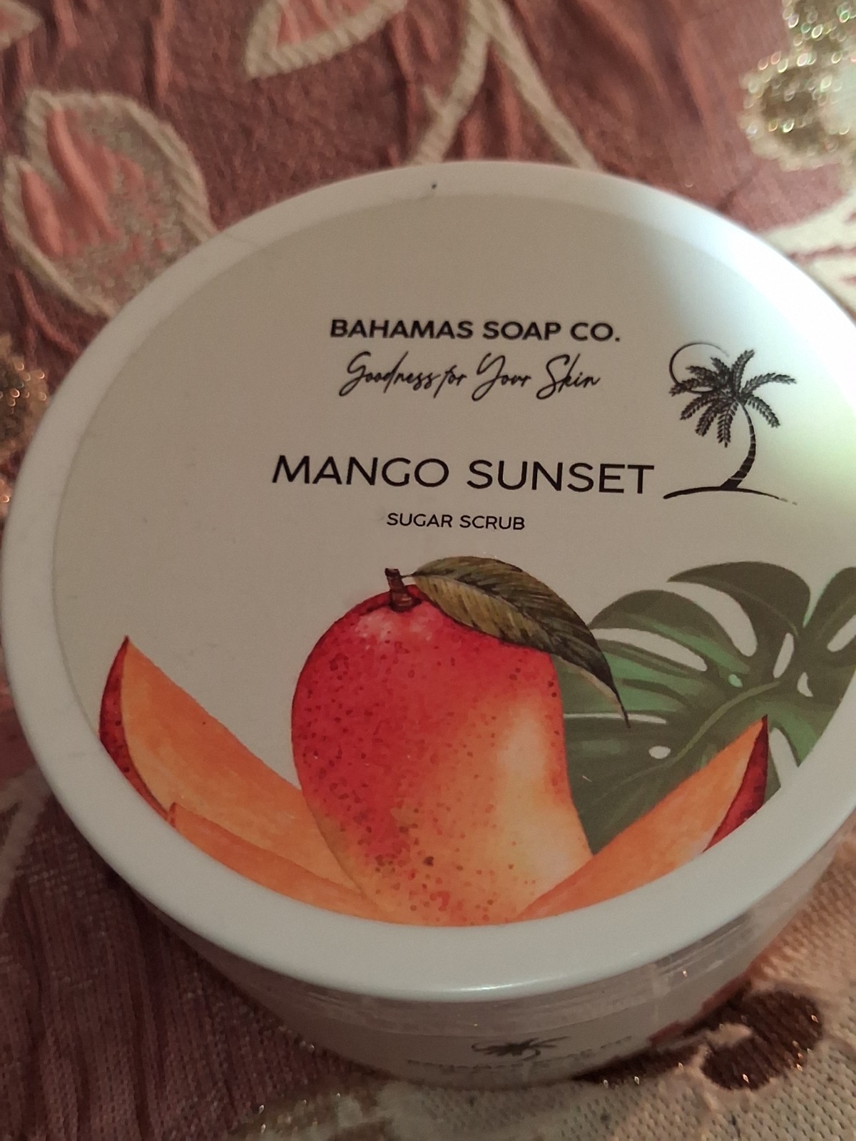 Tropical Mango Sugar Scrub 8 oz – Hydrating Exfoliating Body Scrub