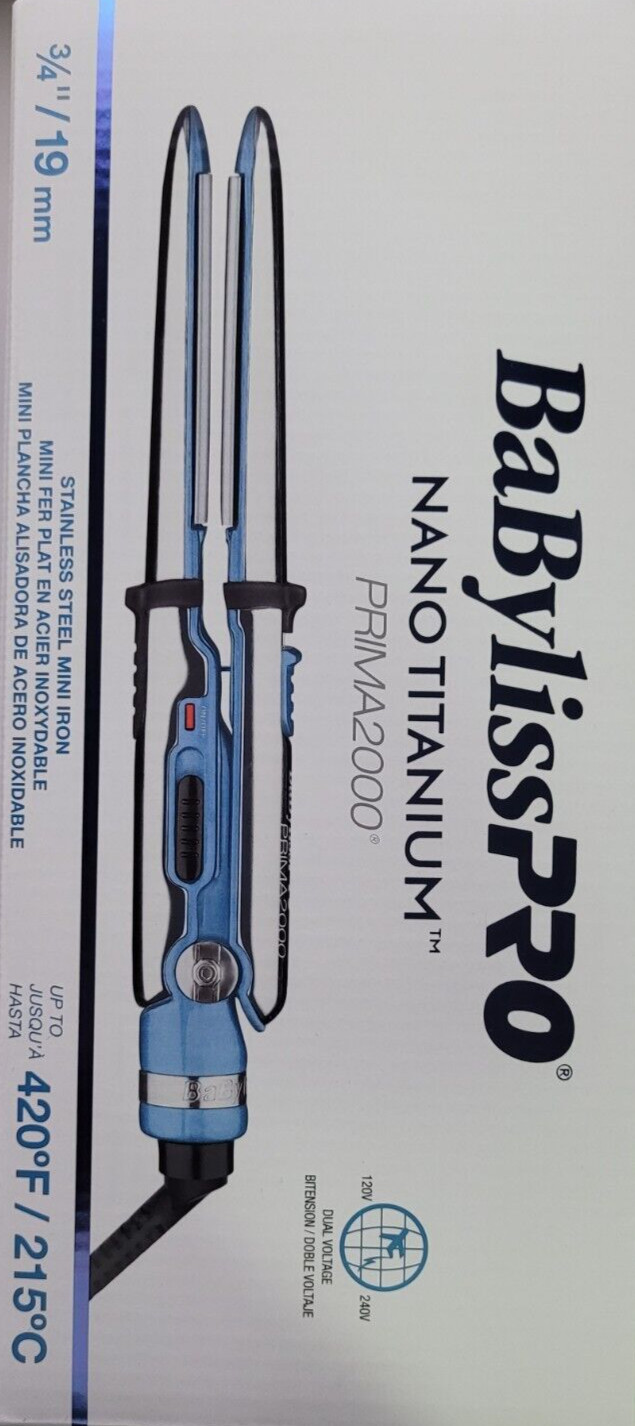 Babyliss #BABSS2000 PRIMA 2000 MINI FLAT IRON 3/4»