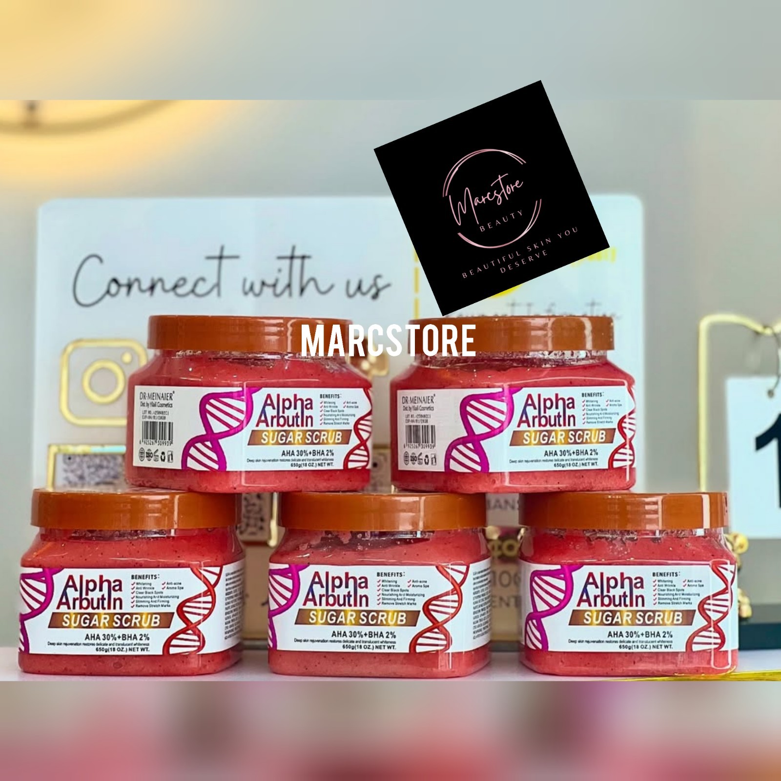 1X Alpha Arbutin Sugar Scrub