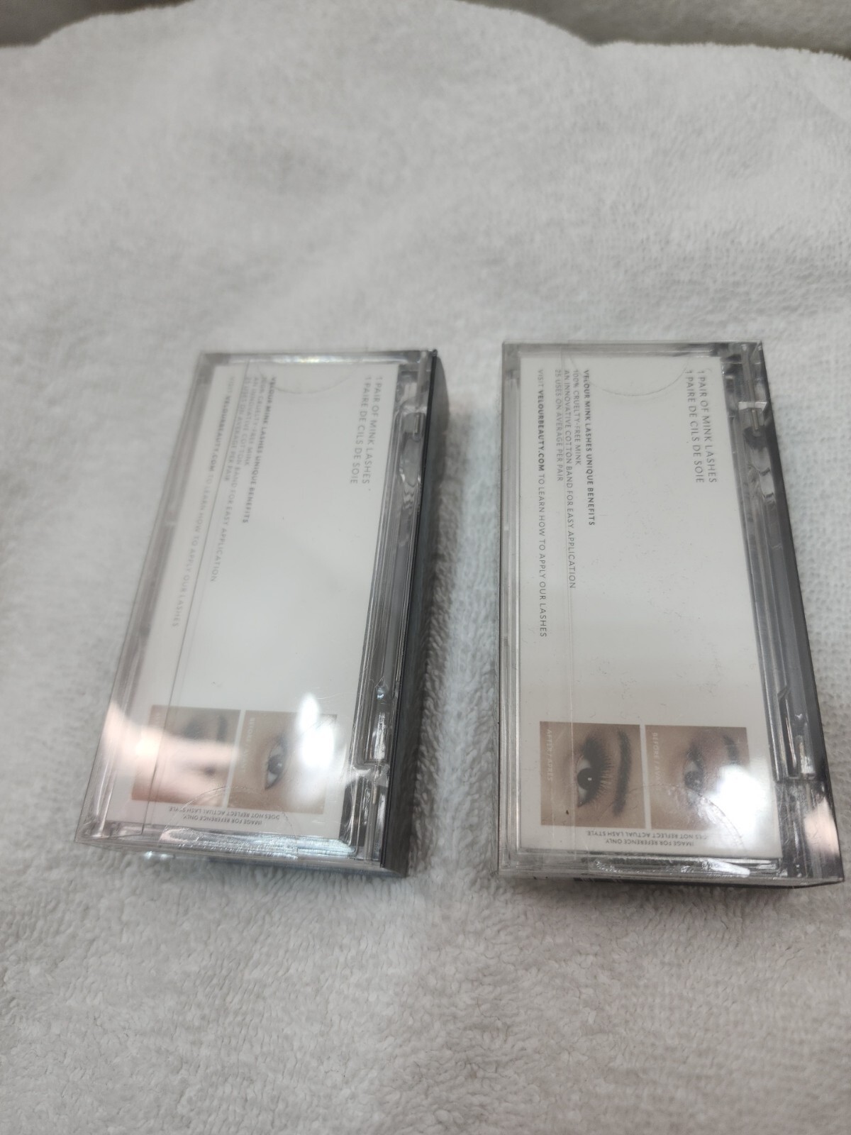 NEW 2 Pair New Velour Reusable 25 Uses Snatched Cruelty Free Mink Eyelashes
