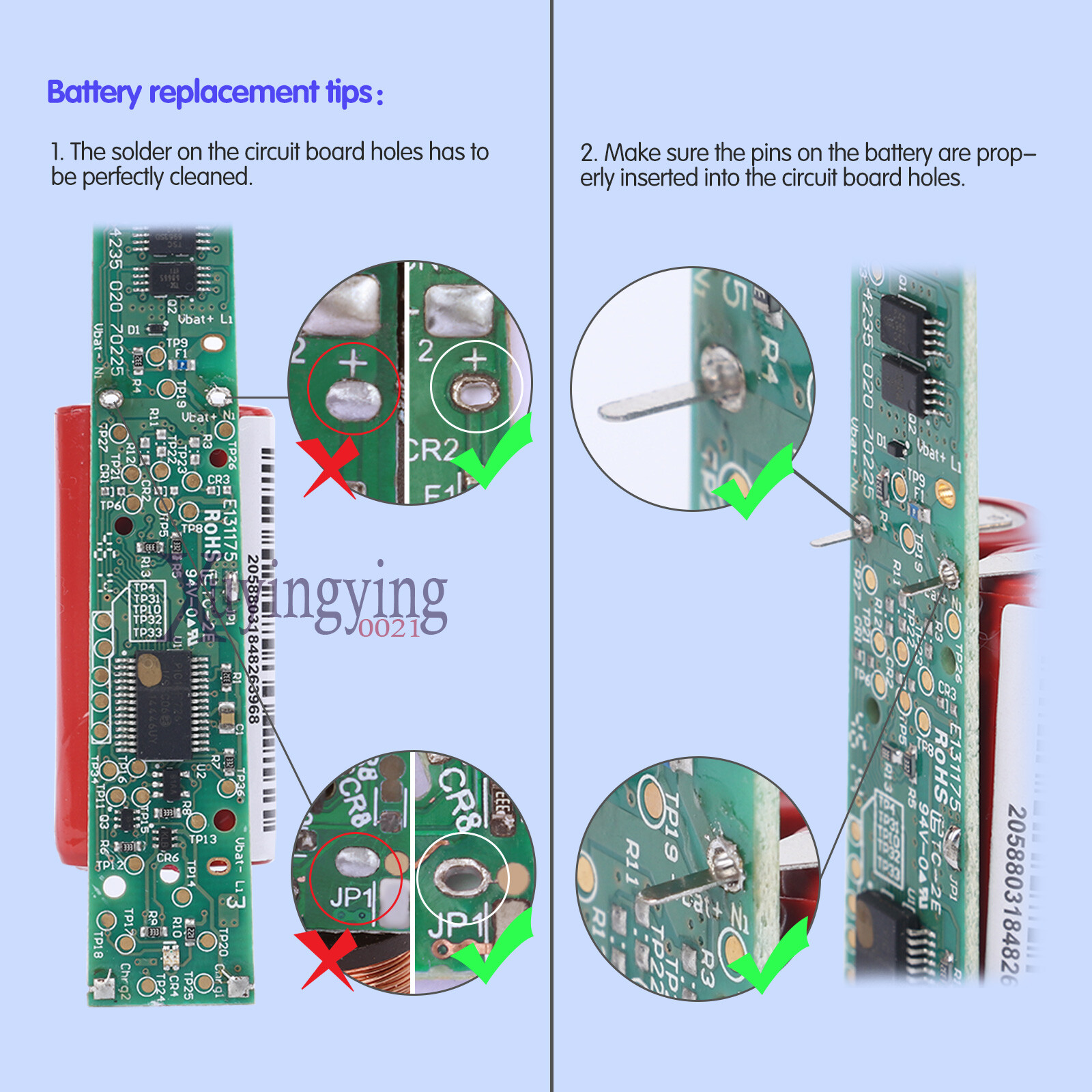 Rechargeable Battery 800mAh 2.4V for Philips HX6250 HX6240 Electric Toothbrushes