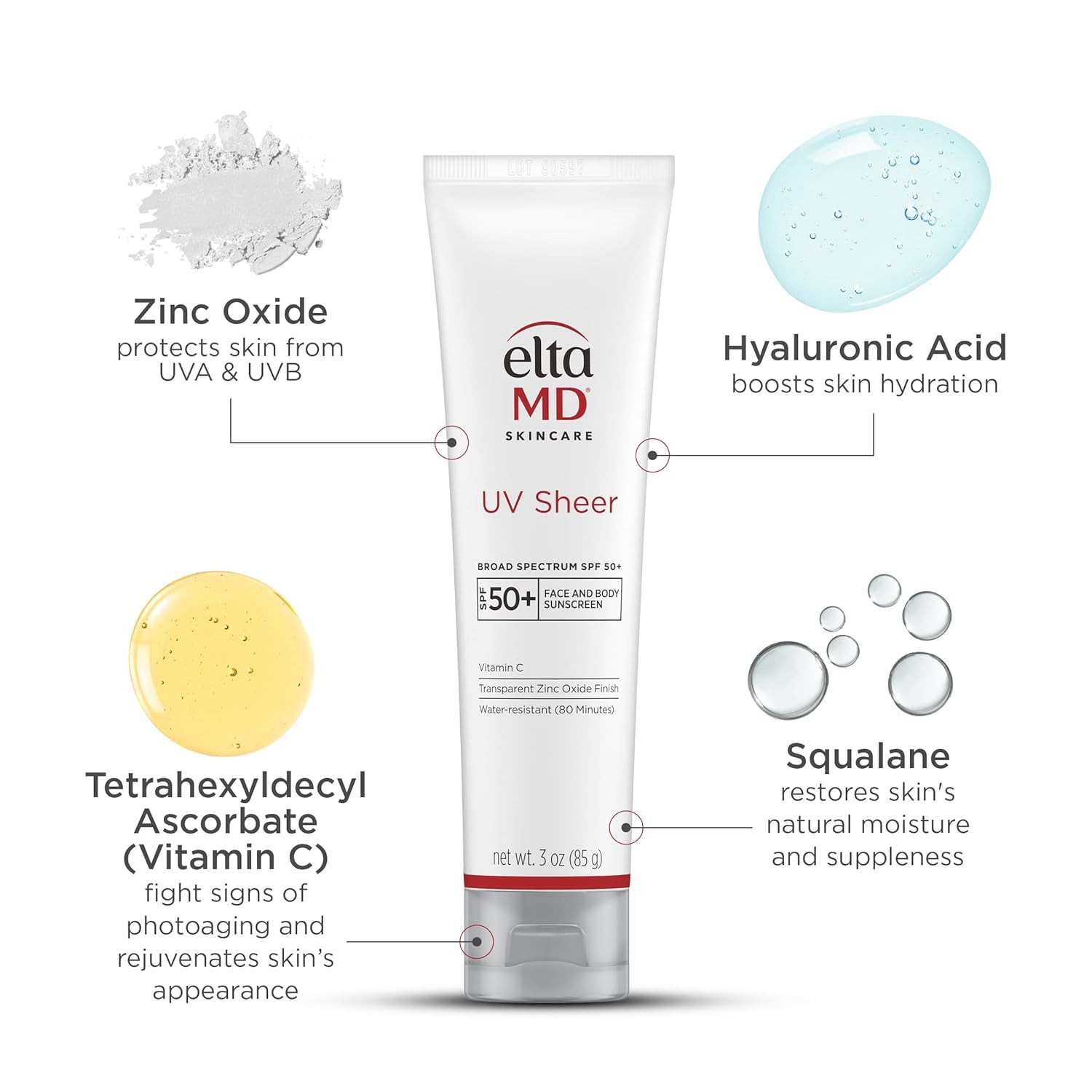 Elta MD UV SHEER 85ml 3oz SPF 50+ EXP 09/2025 NEW FAST SHIP
