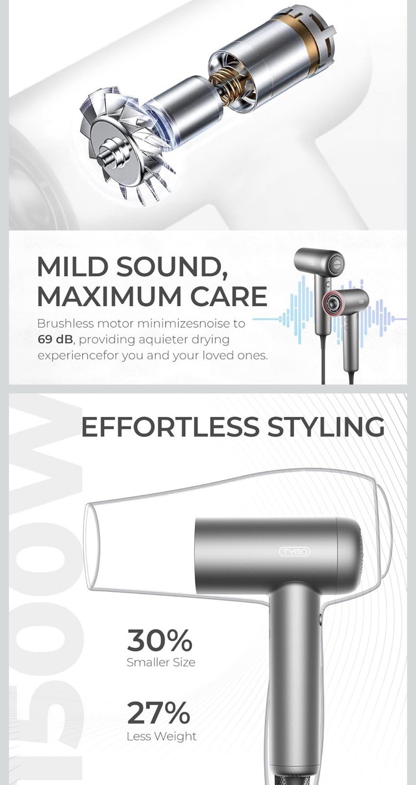 TYMO Airhype High speed Hair Dryer LITE
