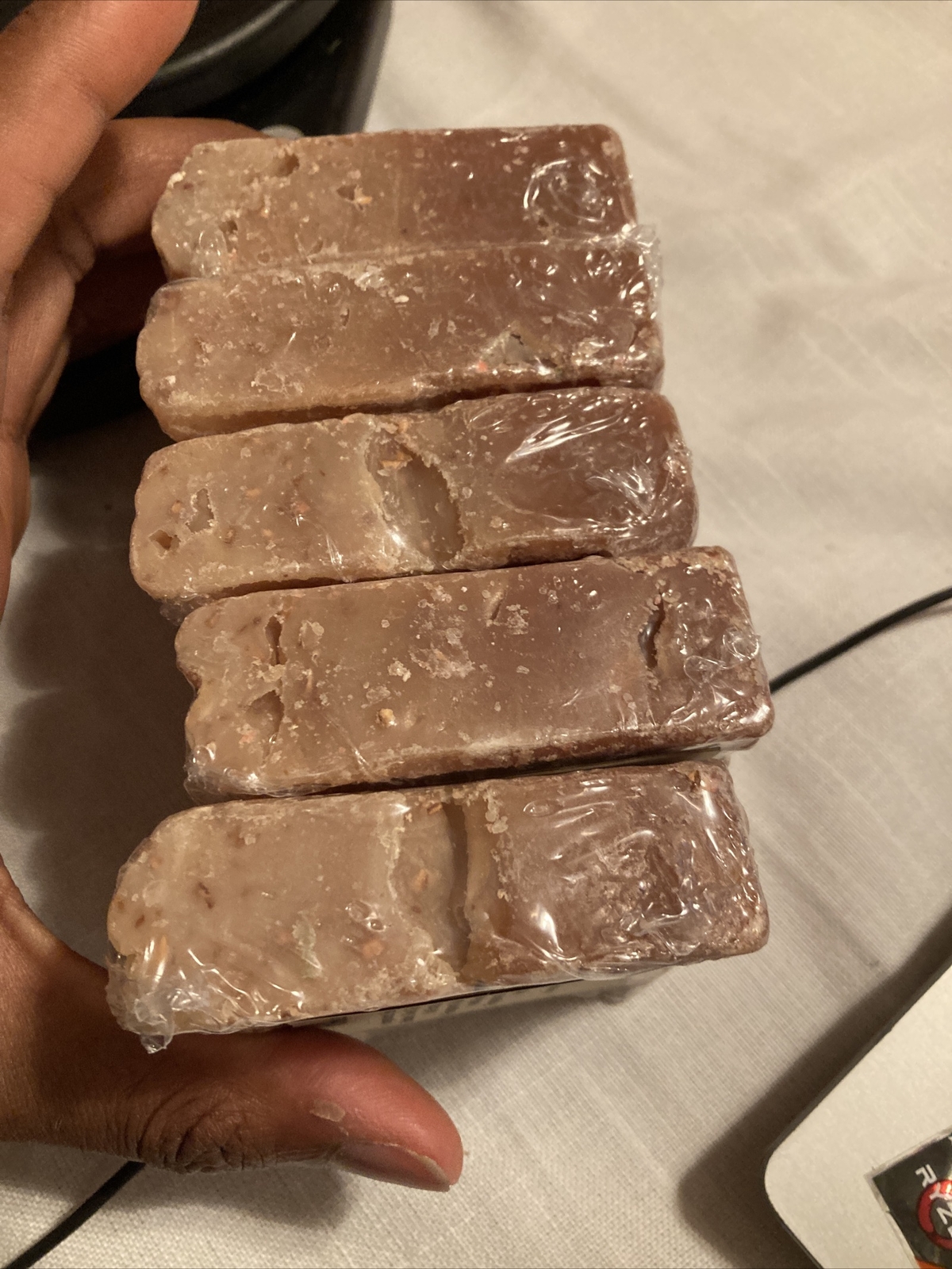 Oatmeal layers Handmade Bath Bar Soaps Sealed New Scented Free Fast ship