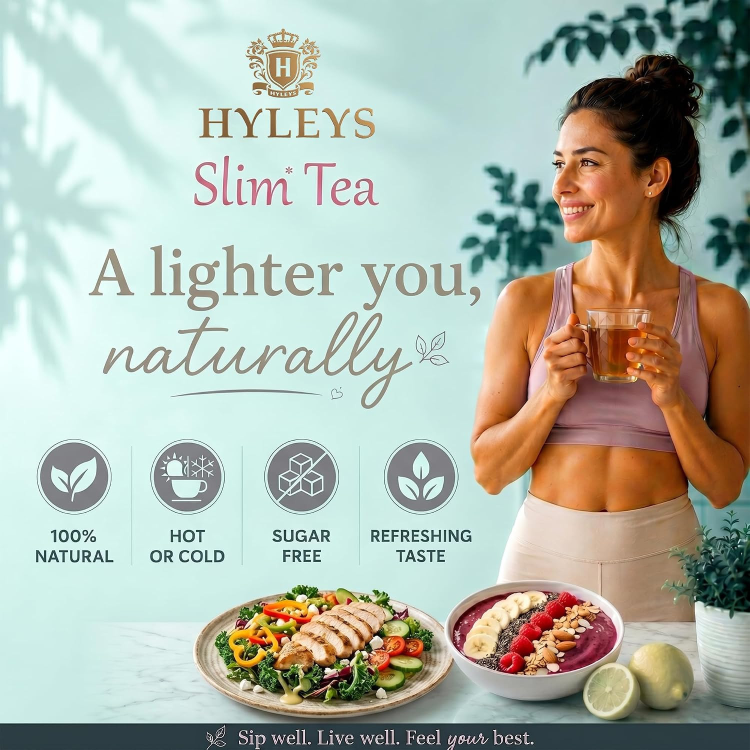 Slim Tea Acai Berry Flavor – Weight Loss Herbal Supplement Cleanse and Detox – 2