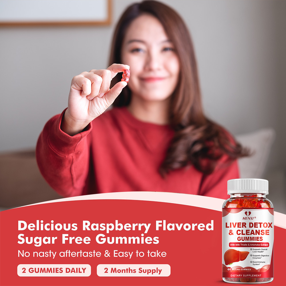 Liver Detox Repair & Cleanse Gummies Milk Thistle 1000mg Liver Detox Support