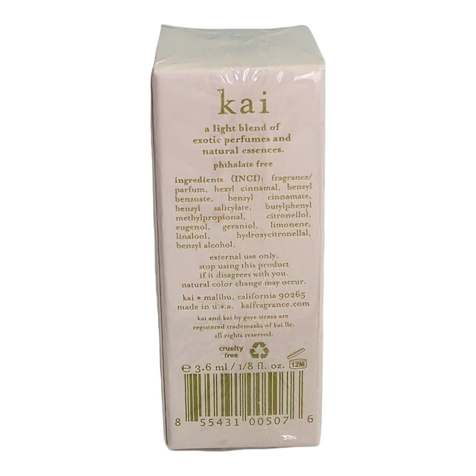 Kai by Gaye Straza Perfume Oil 3.6 ml 1/8 fl oz Tropical Floral Scent New In Box
