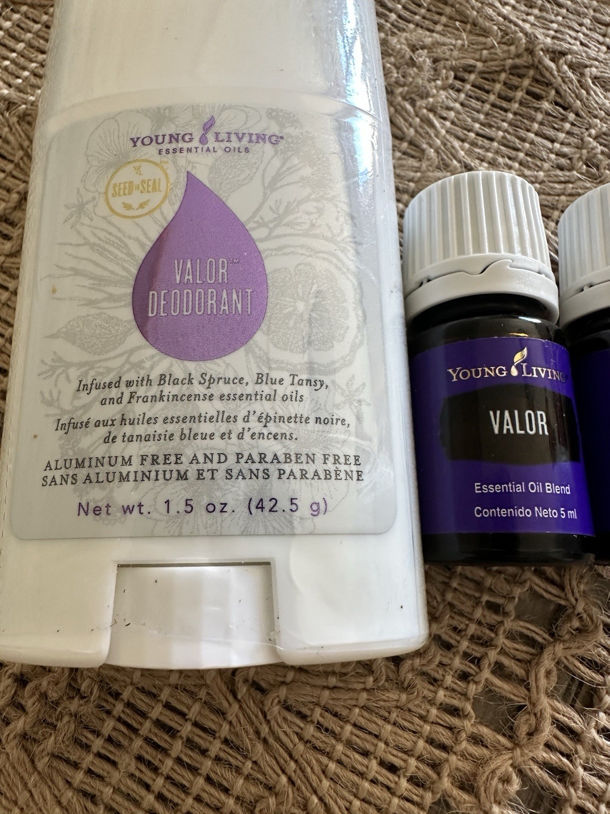 Young Living Valor Bundle | 2 Bottles | Deodorant-Factory Sealed