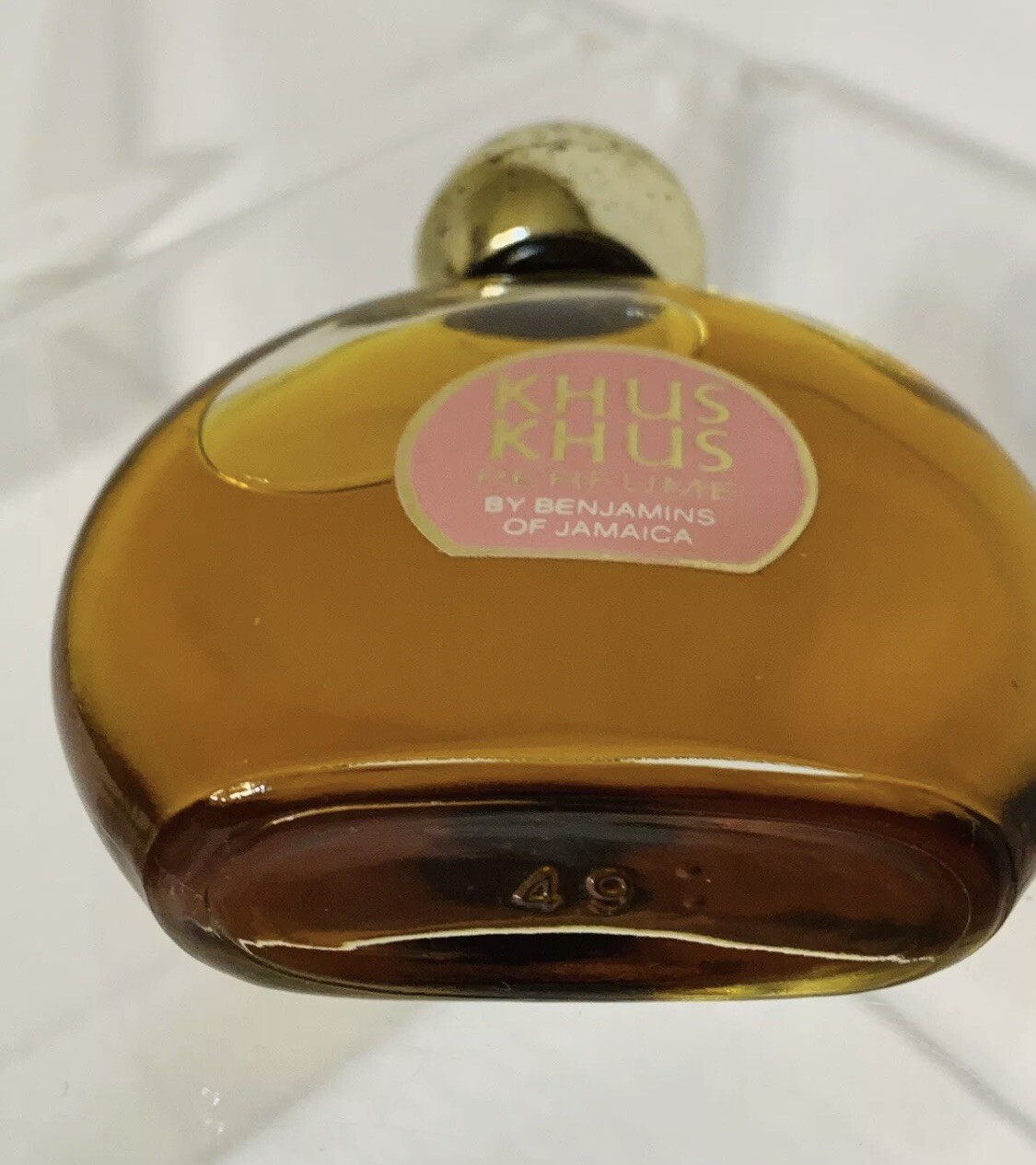 VINTAGE KHUS KHUS COLOGNE BY BENJAMINS OF JAMAICA SPLASH