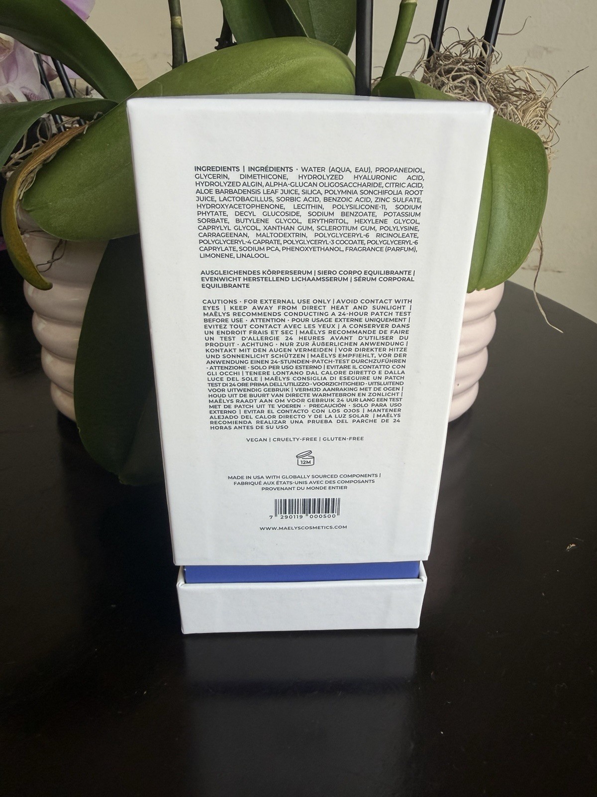 Maëlys RE-SET Balancing Body Serum Moisturizer Vegan Cruelty-Free, 3.5 oz