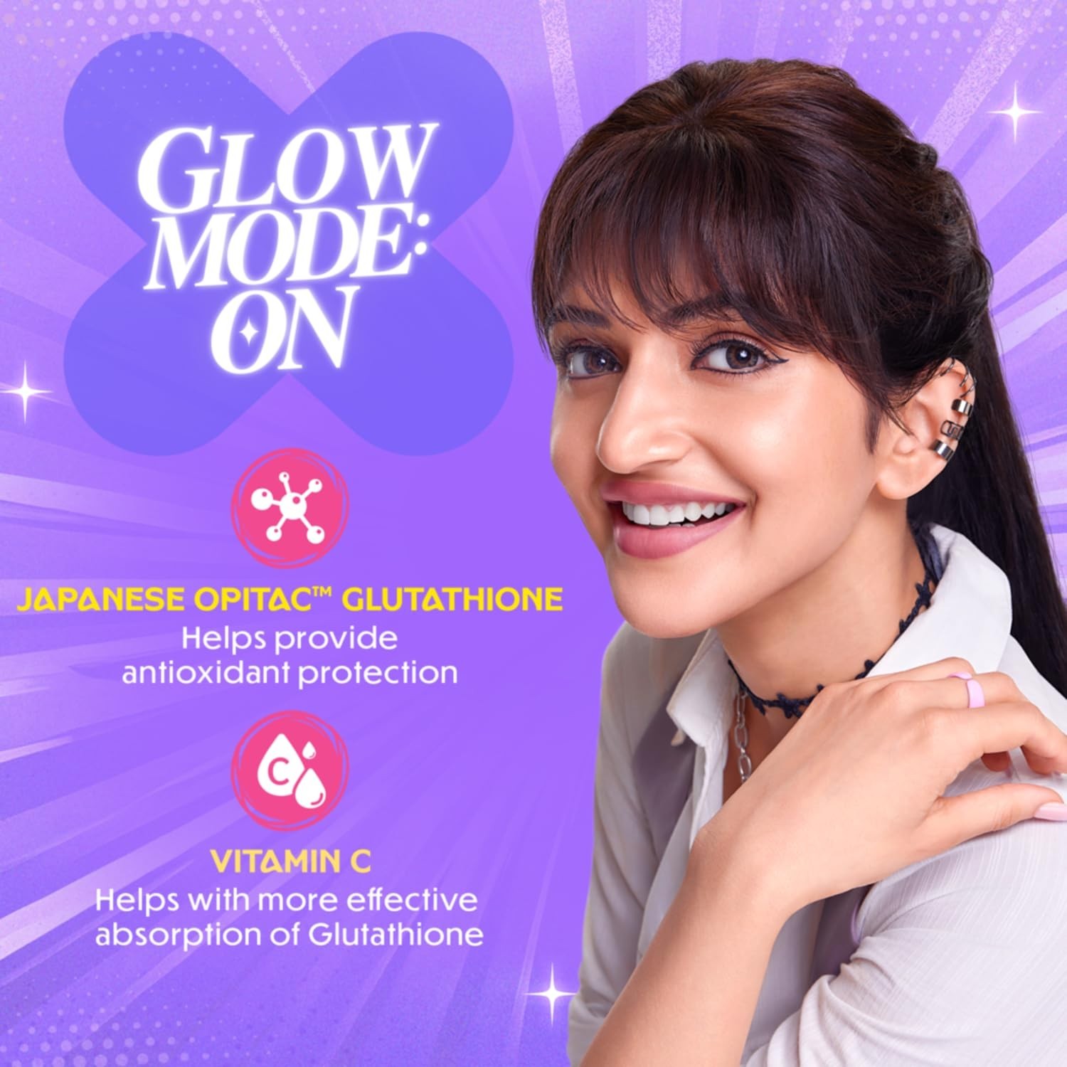 Chicnutrix Glow- 20 Effervescent Tablets| Japanese Glutathione & Vit.fr shipping