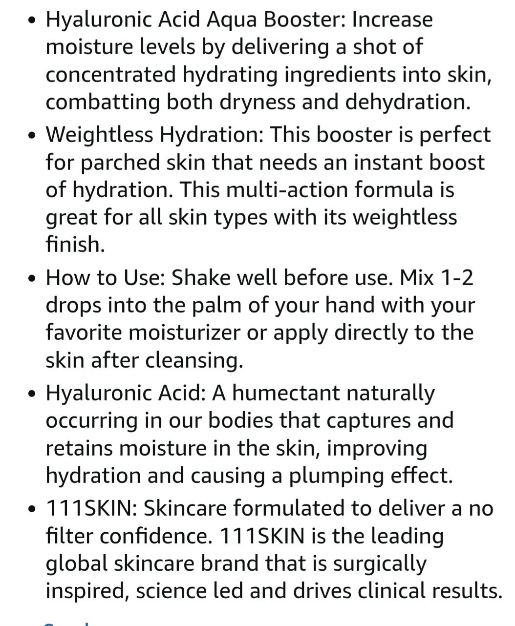 111 SKIN Hyaluronic Acid Aqua BOOSTER. NIB! FULL SIZE 0.68 Fl Oz FREE SHIPPING!