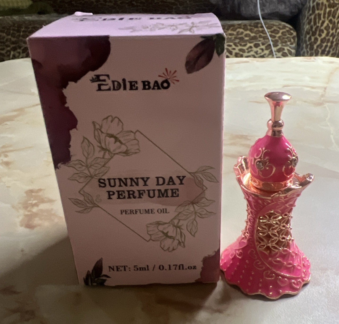 Edie Bao Sunny Day Perfume Oil 0.17 Oz Fresh Floral Vanilla Musk New in Box