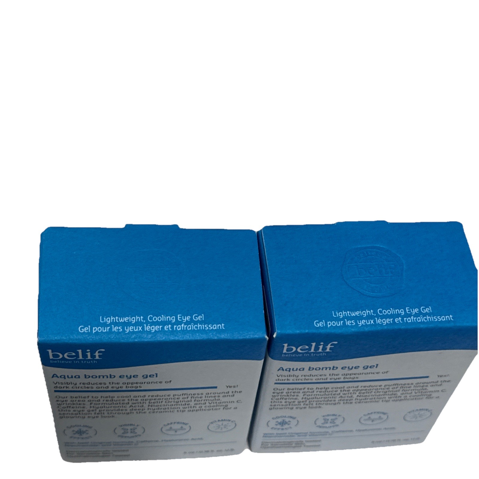 2x BELIF AQUA BOMB EYE GEL 0.16oz / 5ml ea NEW IN BOX