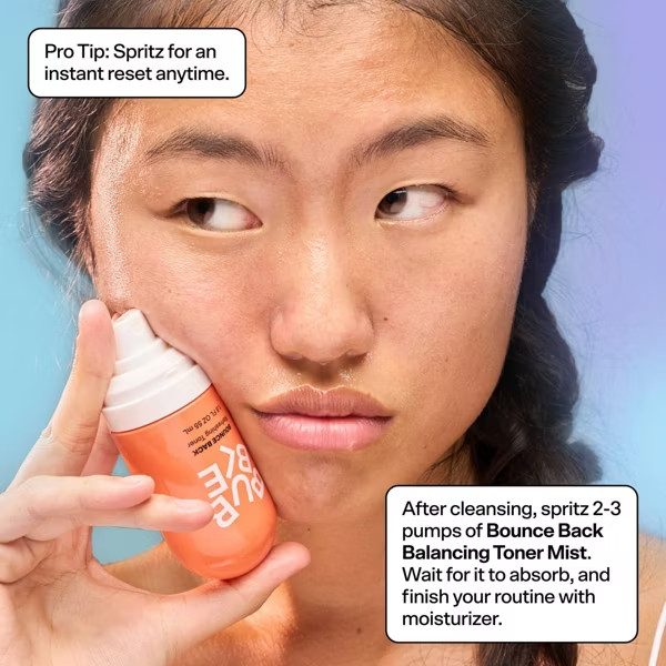 Bubble Skincare Bounce Back Balancing Toner Mist – 1.8 fl oz: Alcohol-Free, Vega