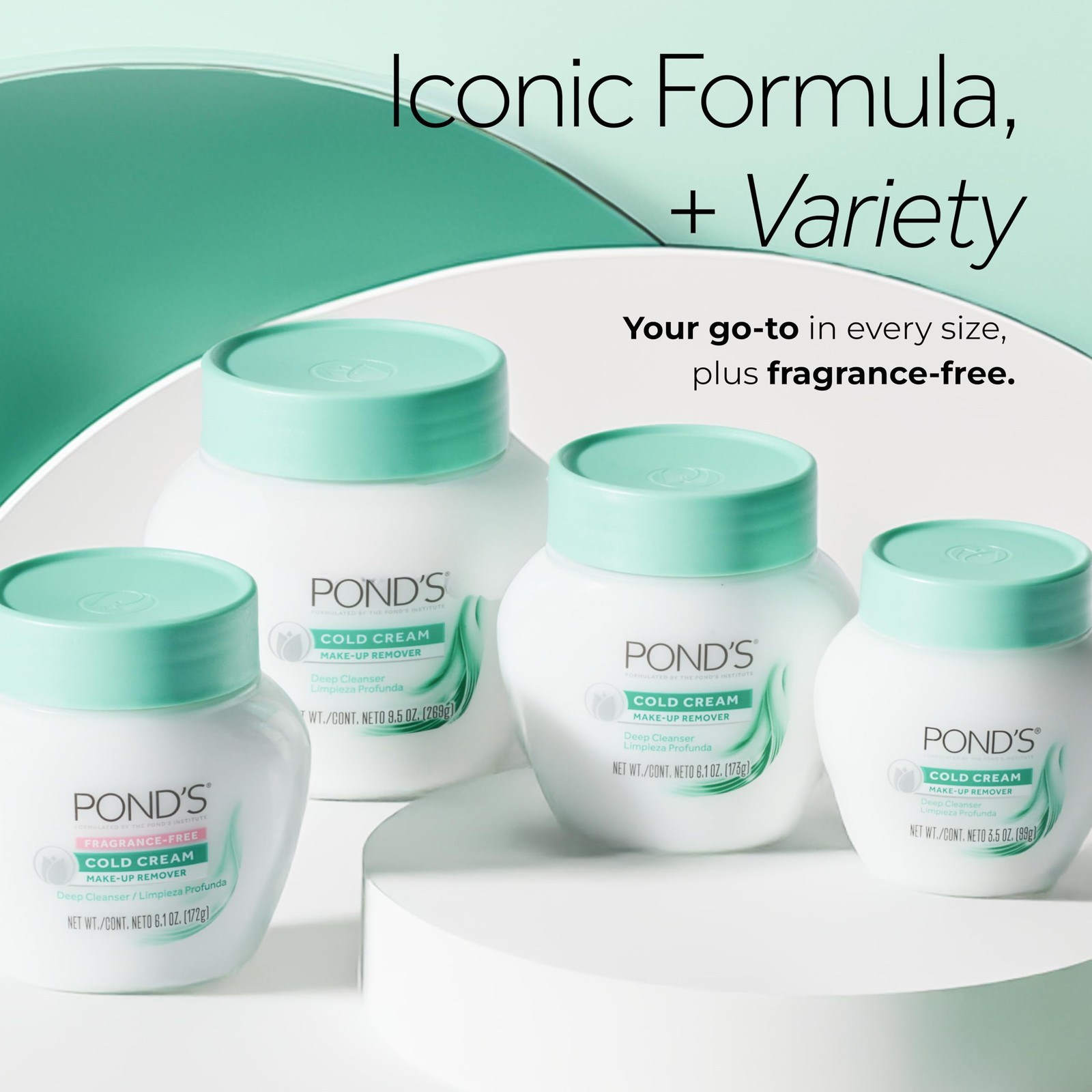Pond S Fragrance Free Cold Cream Cleanser Makeup Remover Nourishing Hydration