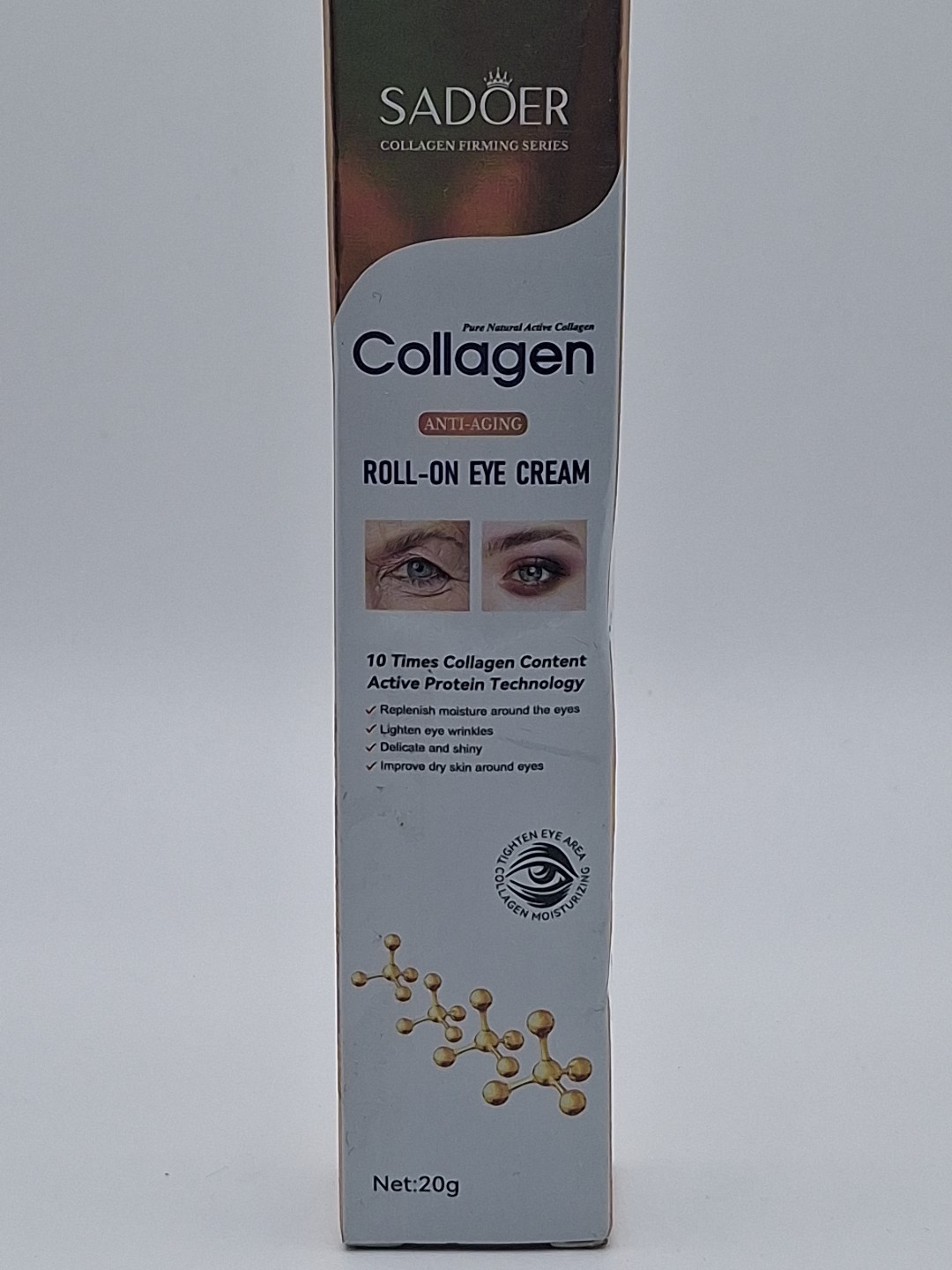 SADOER Collagen Roll-On Eye Cream, 20g. Exp: 01/01/2028